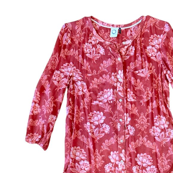 Akemi + Kin coconino printed button down peasant blouse - Picture 4 of 7